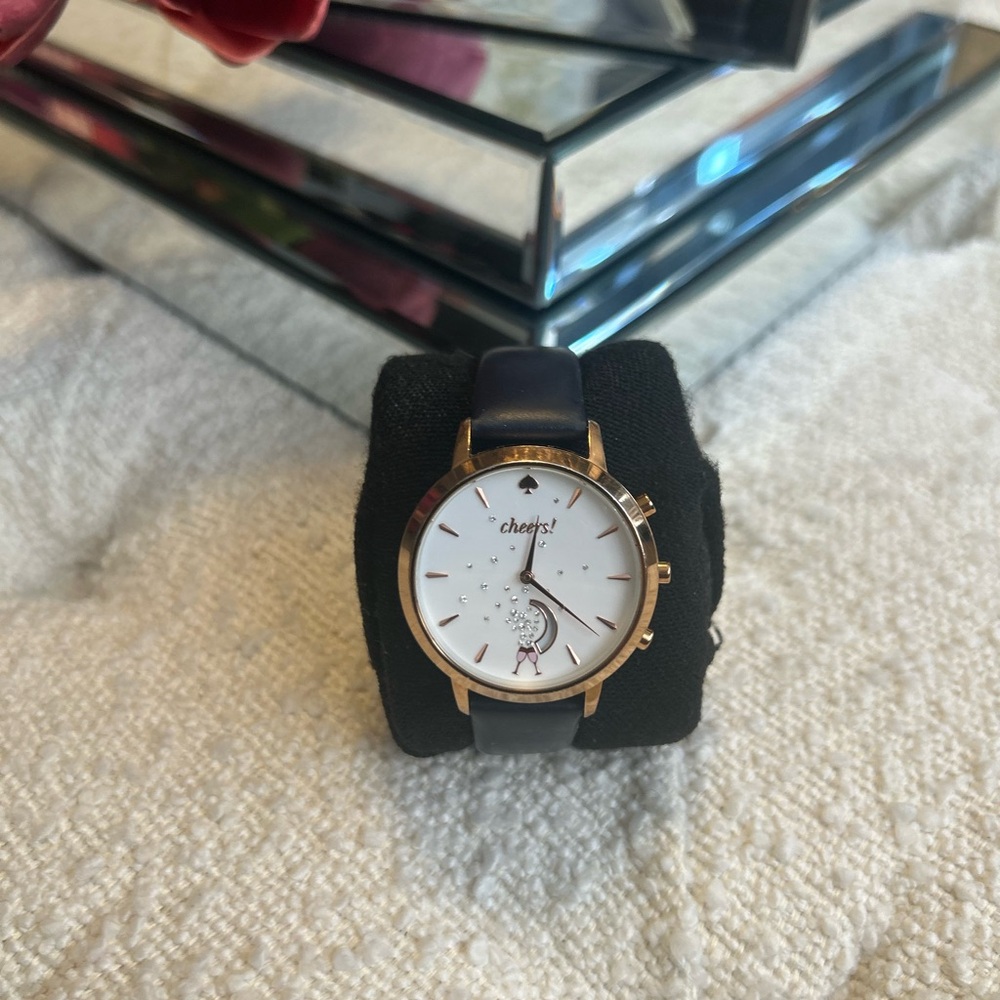 Kate Spade Blue Leather and Gold Colored Women's Watch